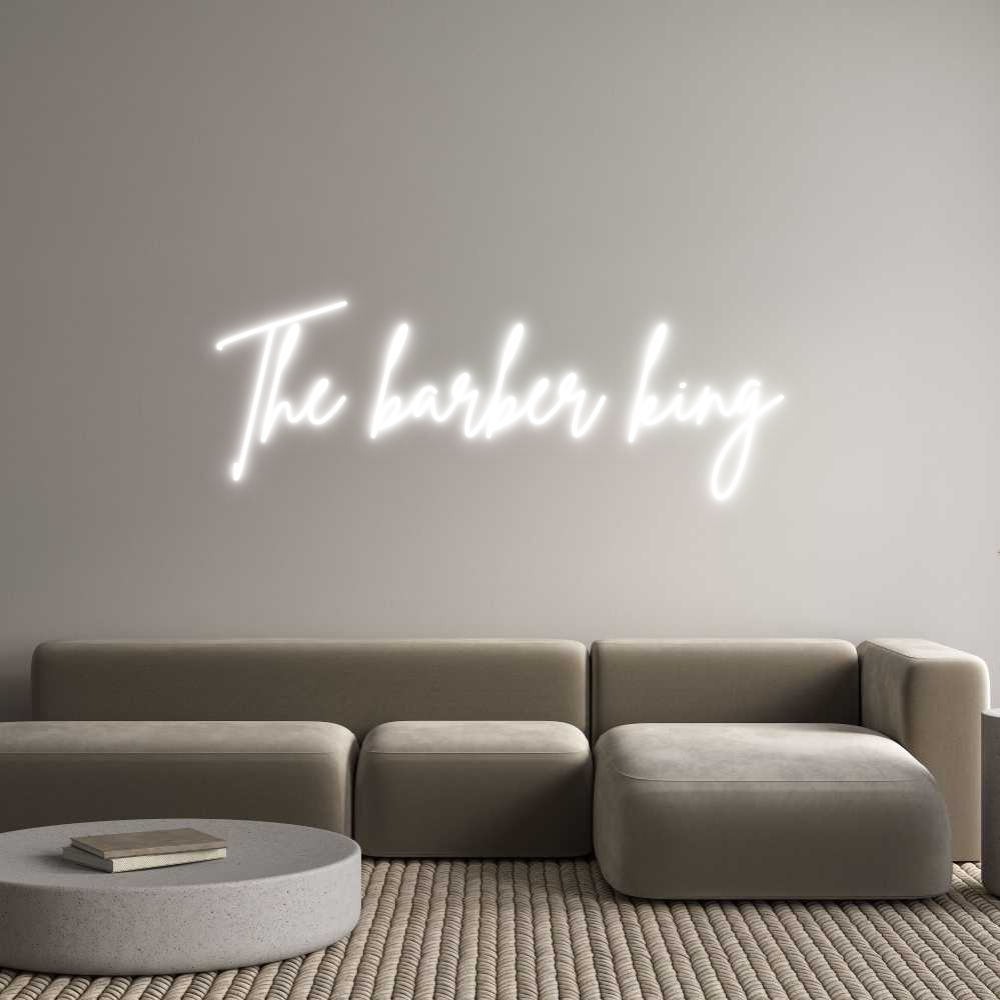 Anpassad neon: The barber king
