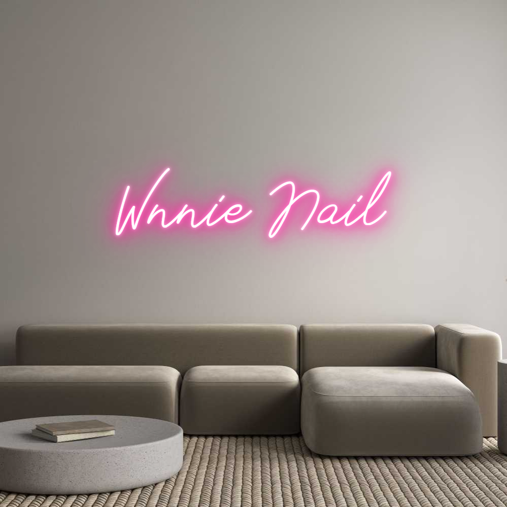 Anpassad neon: Wnnie Nail