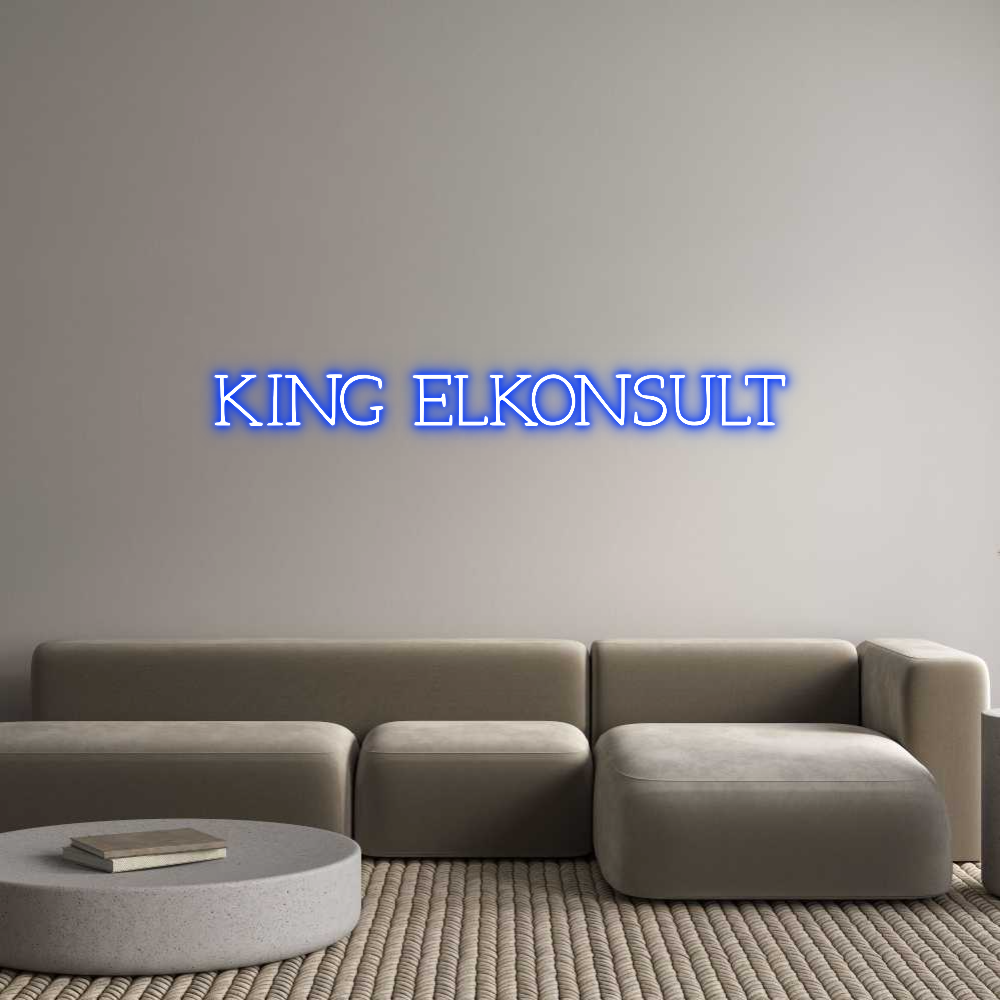 Anpassad neon: KING ELKONSULT