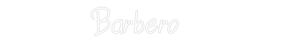 Anpassad neon: Barbero