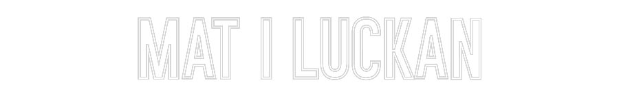 Anpassad neon: MAT I LUCKAN