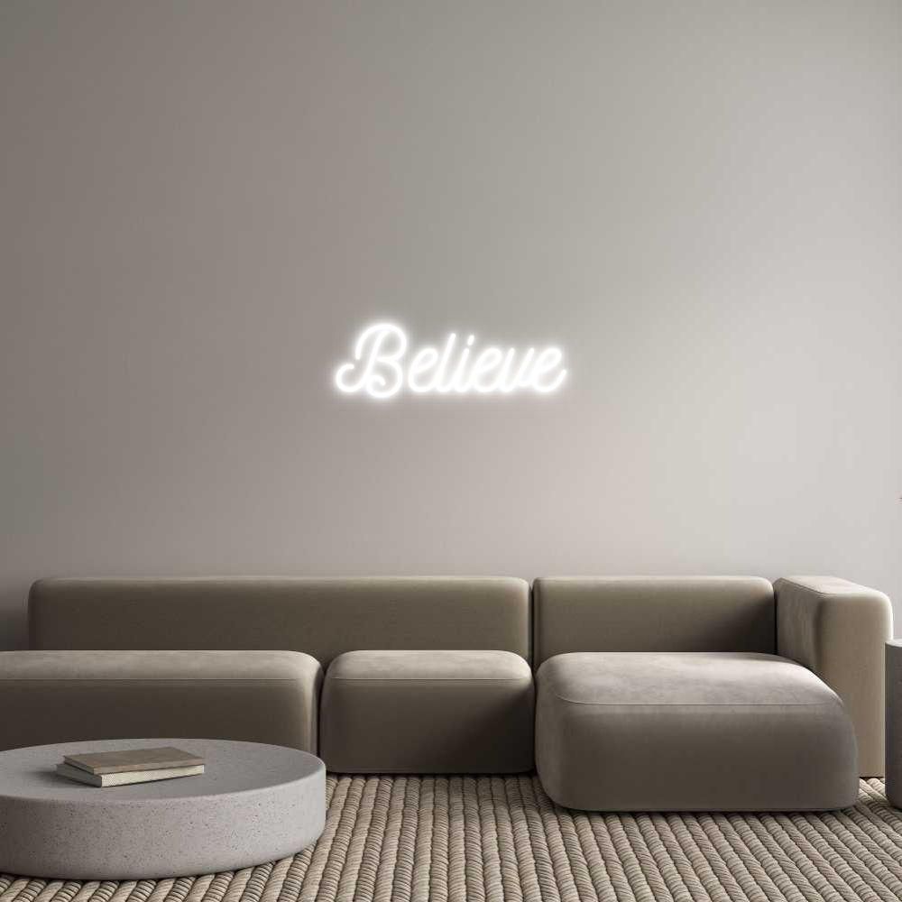 Anpassad neon: Believe