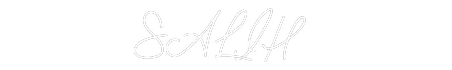 Anpassad neon: SALIH