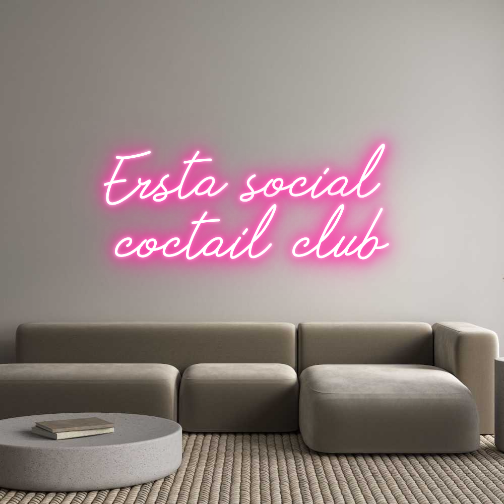 Anpassad neon: Ersta social ...
