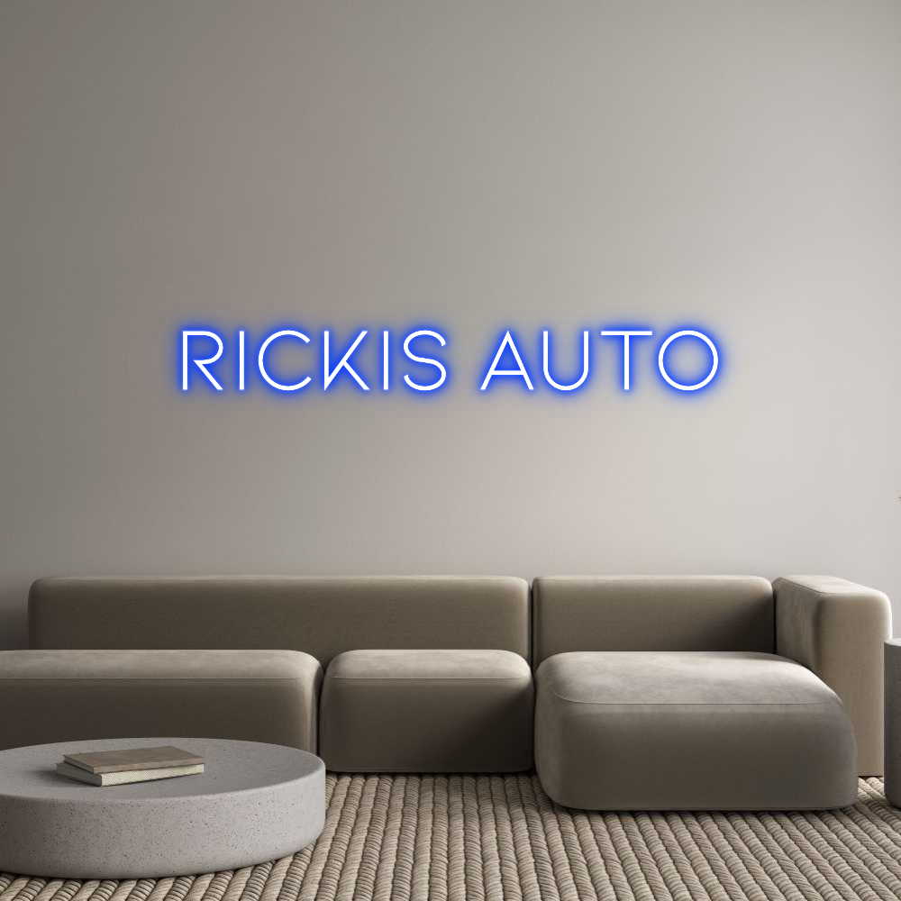 Anpassad neon: RICKIS AUTO