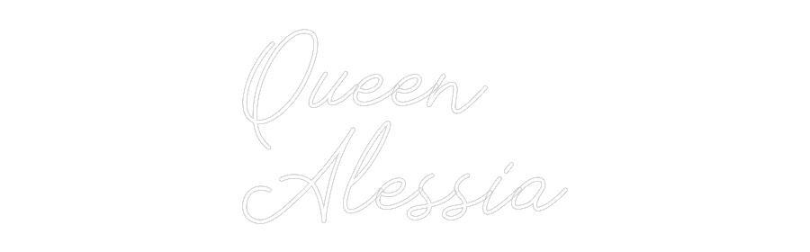 Anpassad neon: Queen
Alessia