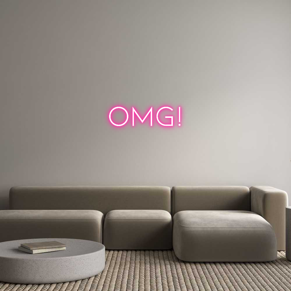 Anpassad neon: OMG!