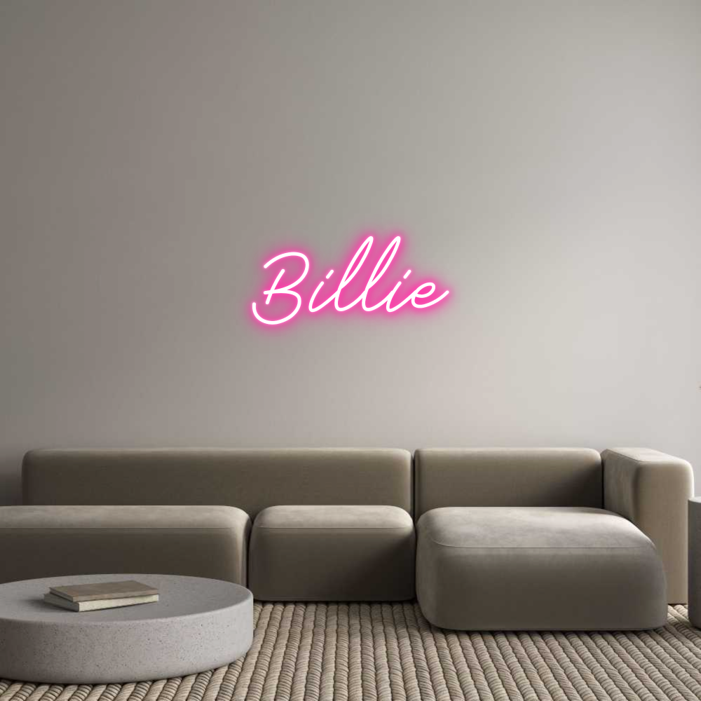 Anpassad neon: Billie