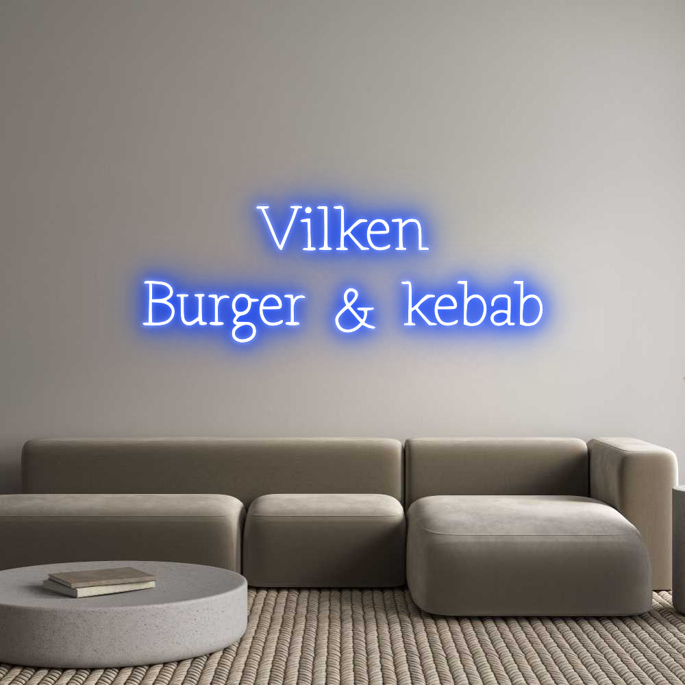 Anpassad neon: Vilken
Burge...