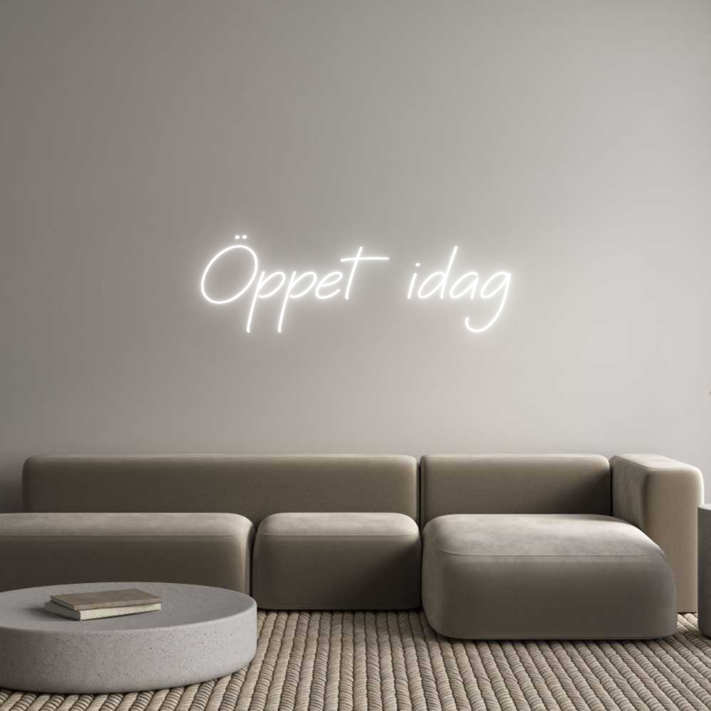 Anpassad neon: Öppet idag