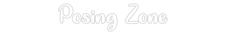 Anpassad neon: Posing Zone