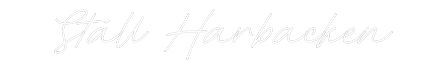 Anpassad neon: Stall Harbacken