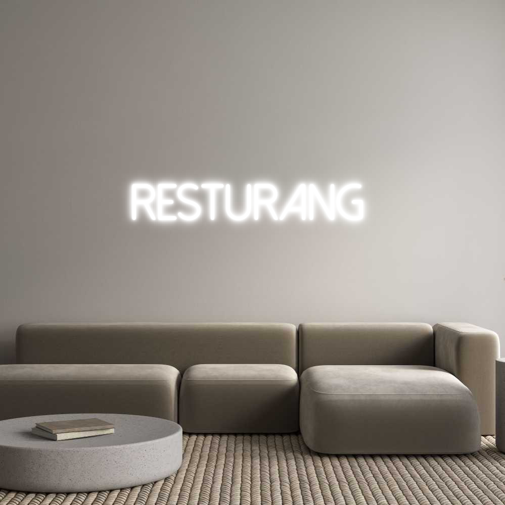 Anpassad neon: Resturang