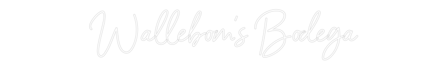 Anpassad neon: Wallebom’s Bo...