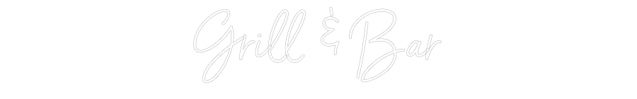 Anpassad neon: Grill & Bar