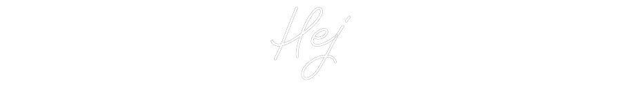 Anpassad neon: Hej
