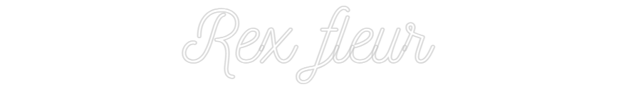 Anpassad neon: Rex fleur