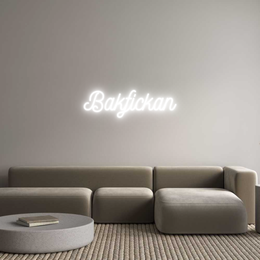 Anpassad neon: Bakfickan