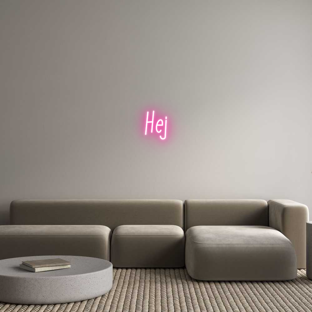 Anpassad neon: Hej