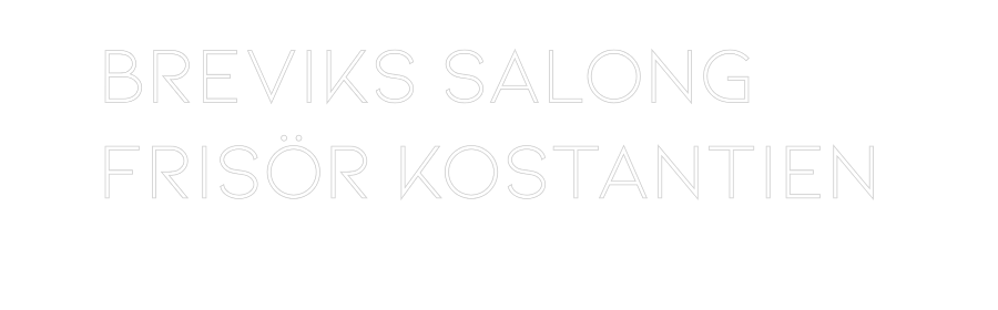 Anpassad neon: Breviks Salon...