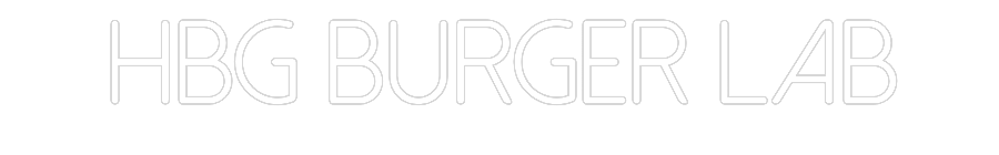 Anpassad neon: Hbg BURGER Lab