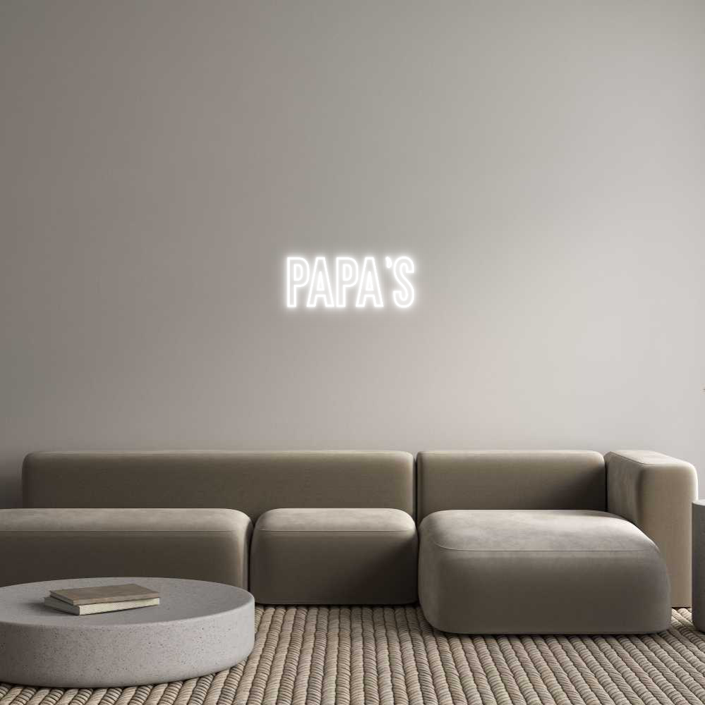 Anpassad neon: papa’s