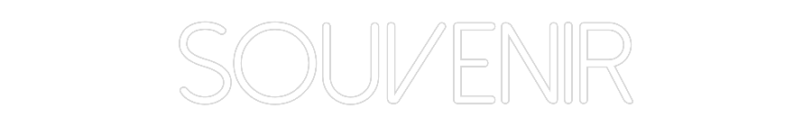 Anpassad neon: SOUVENIR