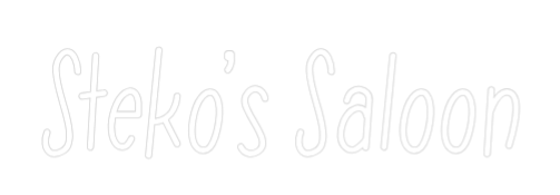 Anpassad neon: Steko's Saloon