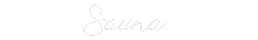 Anpassad neon: Sauna
