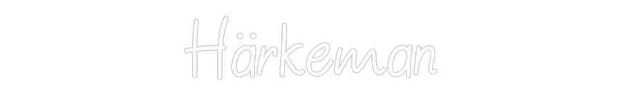 Anpassad neon: Härkeman