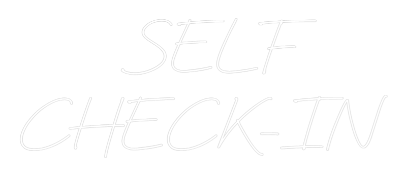 Anpassad neon: SELF
CHECK...