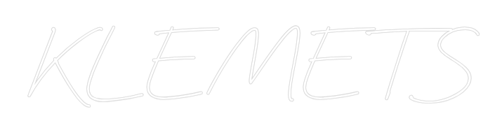 Anpassad neon: KLEMETS