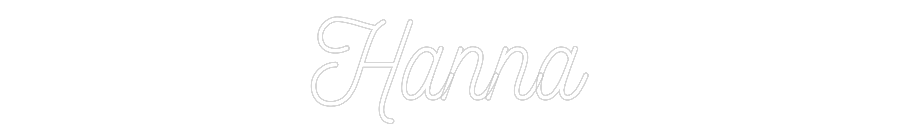 Anpassad neon: Hanna