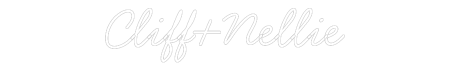 Anpassad neon: Cliff+Nellie