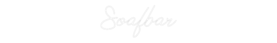 Anpassad neon: Soafbar