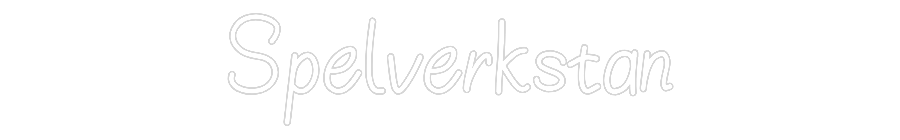 Anpassad neon: Spelverkstan