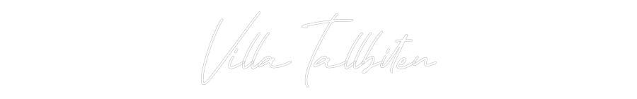 Anpassad neon: Villa Tallbiten