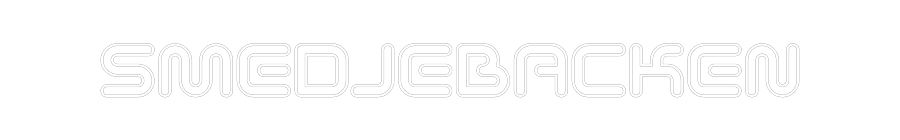 Anpassad neon: SMEDJEBACKEN