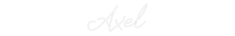 Anpassad neon: Axel