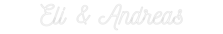Anpassad neon: Eli & Andreas