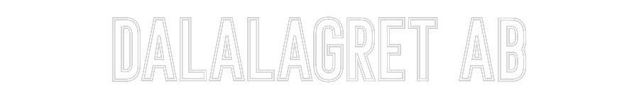 Anpassad neon: DALALAGRET AB
