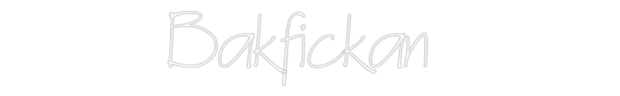 Anpassad neon: Bakfickan