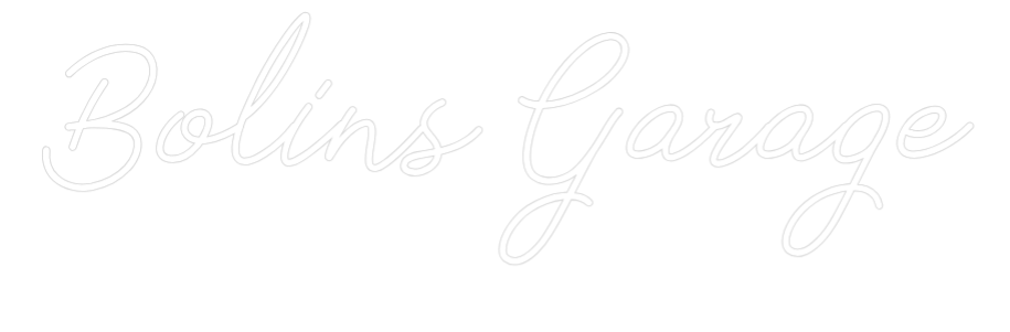 Anpassad neon: Bolins Garage