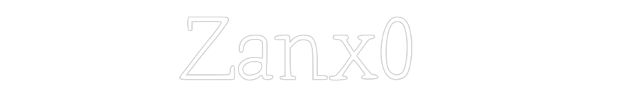 Anpassad neon: Zanx0