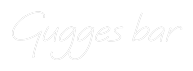 Anpassad neon: Gugges bar