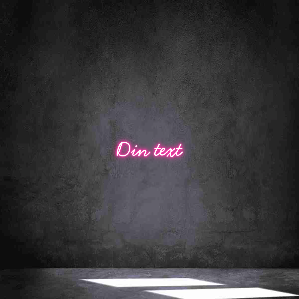 Anpassad neon: Din text