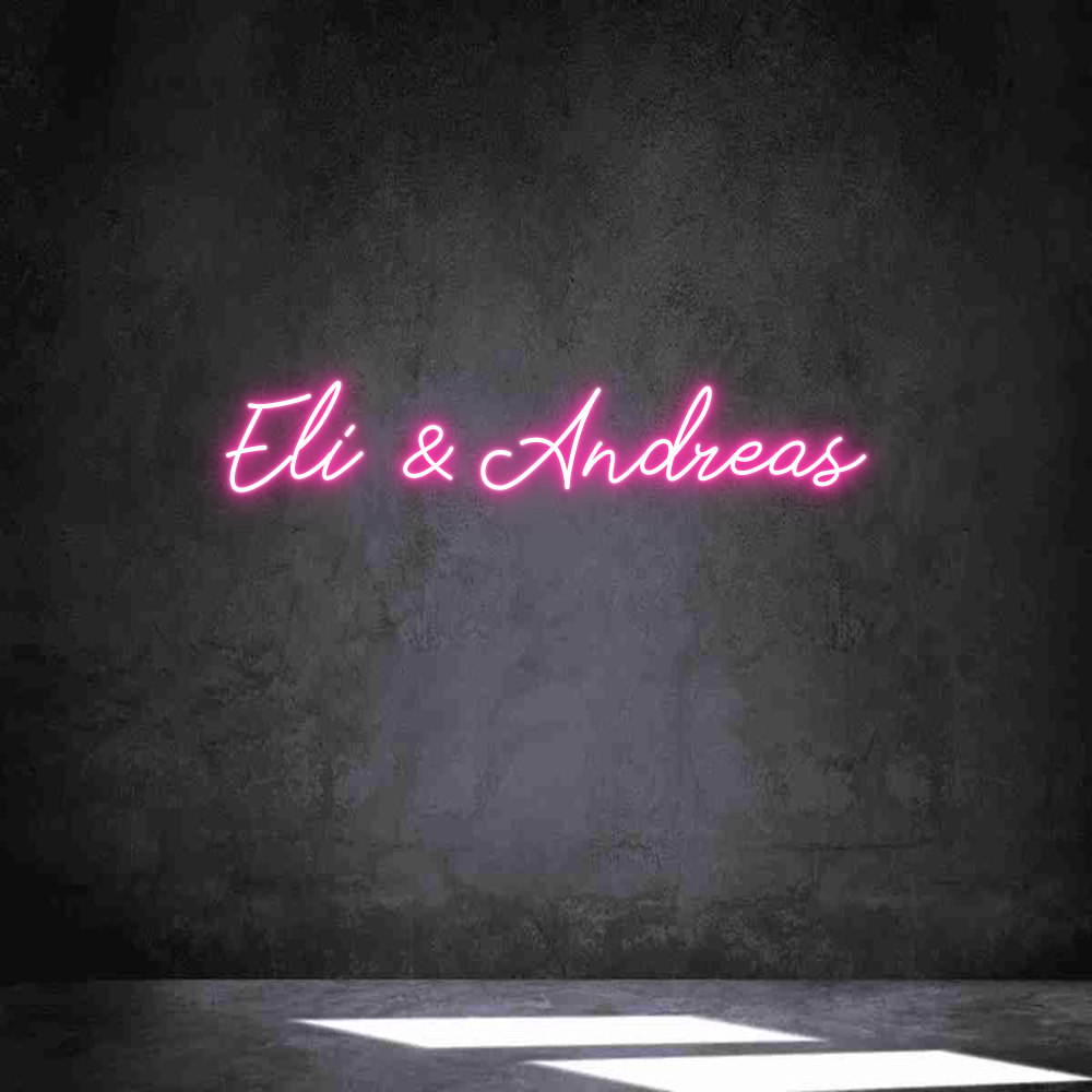 Anpassad neon: Eli & Andreas
