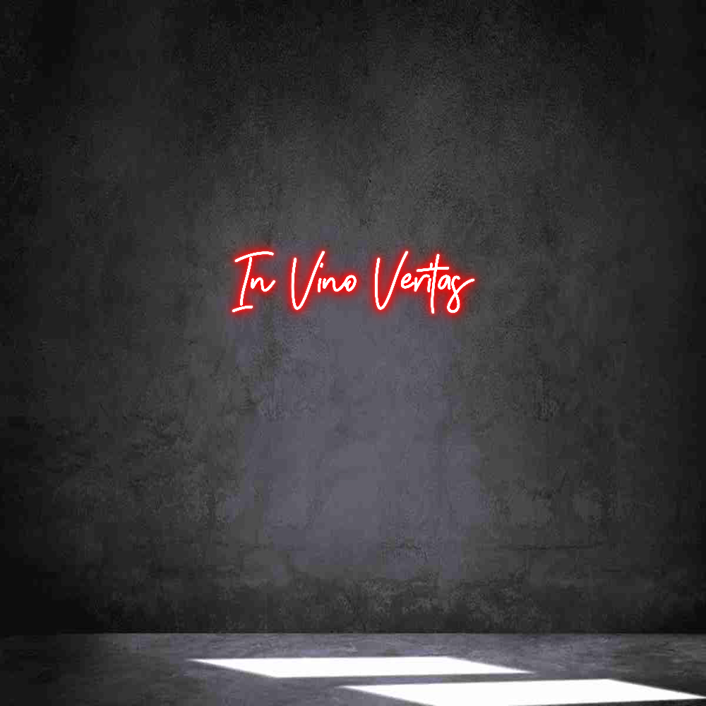 Anpassad neon: In Vino Veritas