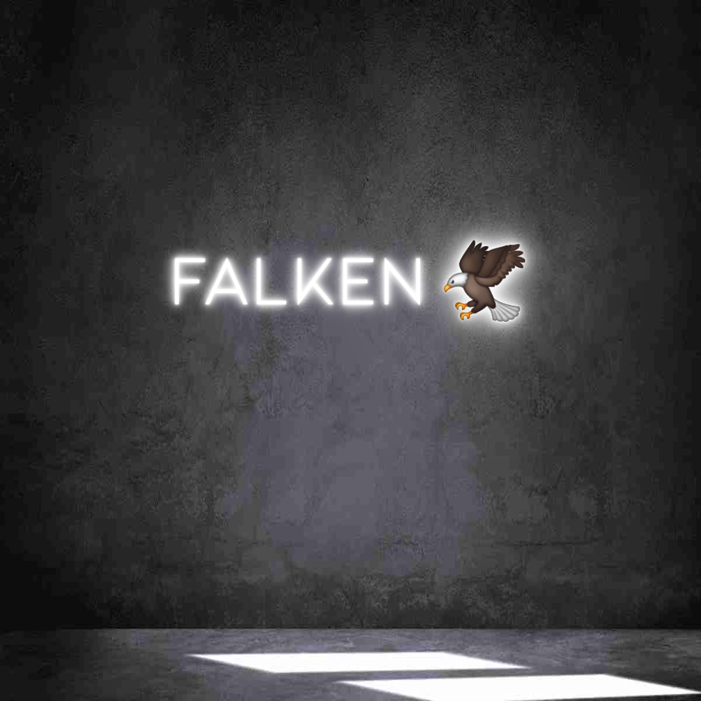 Anpassad neon: Falken 🦅