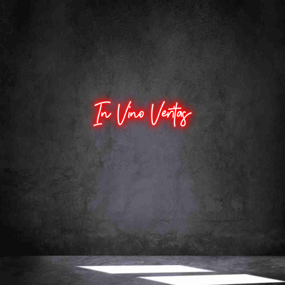 Anpassad neon: In Vino Veritas
